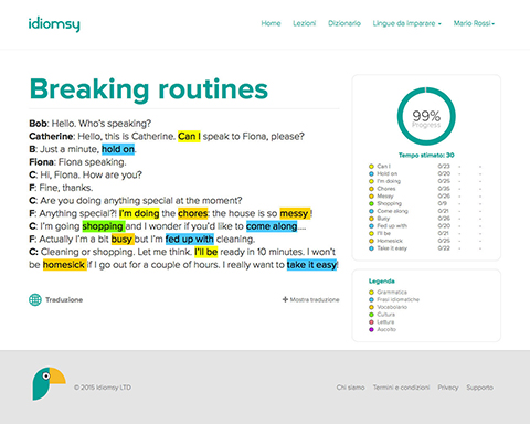  Read the text and then click on any link to access the explanation and exercises.