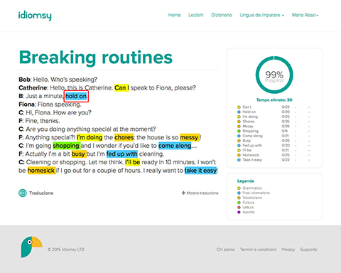  For example proceed with Hold on link in the living languages category.