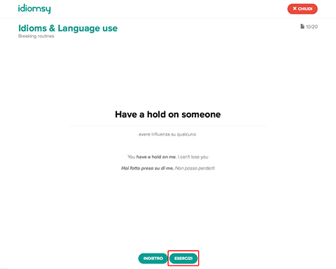  You have finished the educational slides so now you can start the exercises.